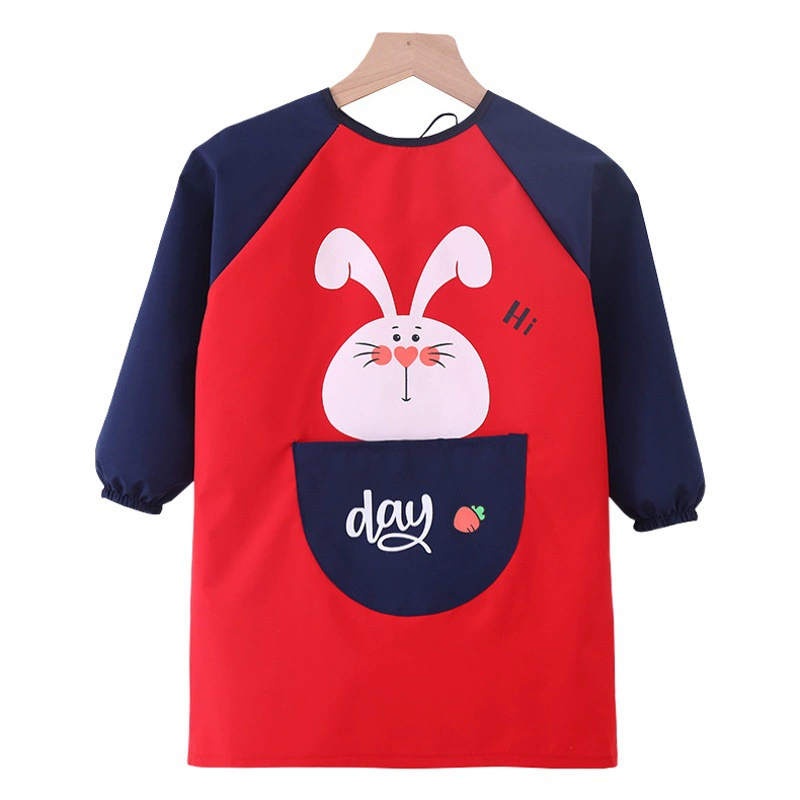 Детский художественный Профессиональный фартук для рисования Детский сад Комбинезоны для каллиграфии с длинным рукавом Водонепроницаемый грязеотталкивающий пуховик Защитная одежда