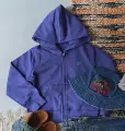 Purple hooded sweatshirt (in stock)
