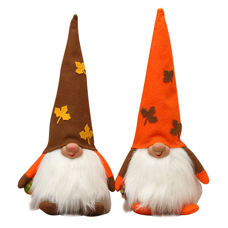 Cross-border New Harvest Festival Faceless Rudolph Plush Standing Doll Children's Gift Decoration Supplies Party Dress Up
