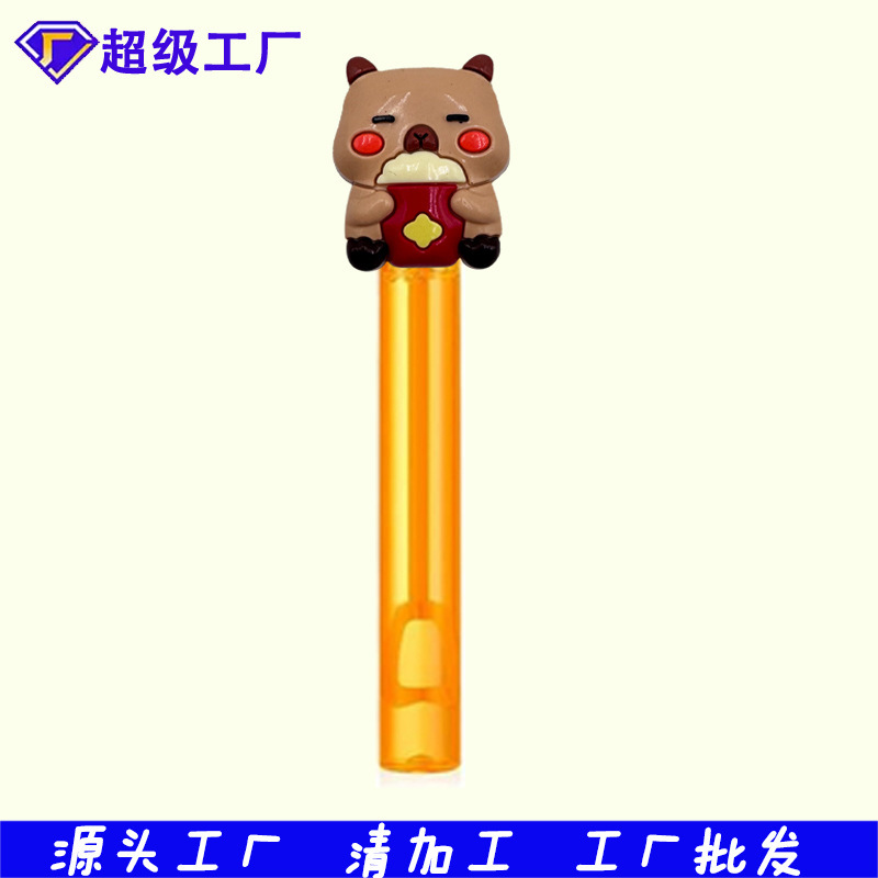 厂家批发热款卡皮巴拉泡泡水贴片配饰件迷你泡泡棒奖励玩具小礼品|undefined