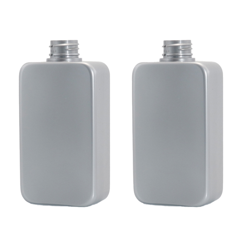 Botella de champú personalizada al por mayor de 300 ml, botella plana de plástico PET, botella de gel de ducha, botella de acondicionador, botella de loción corporal, botella de desinfectante de manos