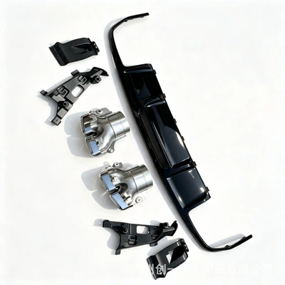 Big Surrounded to CLS63 wide-body/narrow-body AMG63, including - w218cls-late-model-63-rear-lip-and-tailpipe