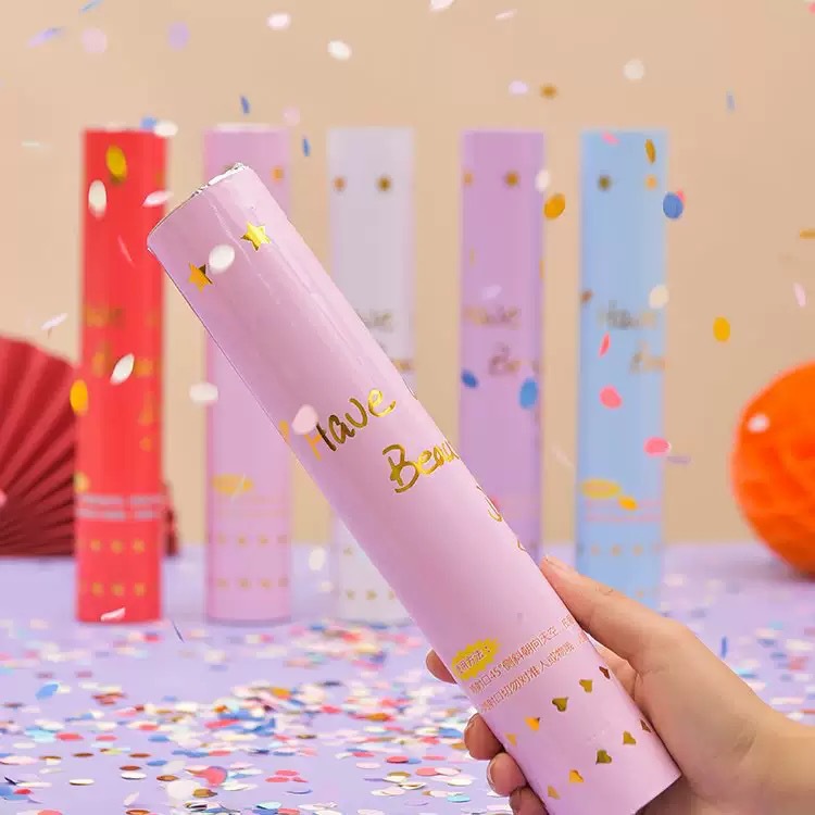 Cañón de Confeti de Mano para Bodas y Celebraciones Festivas