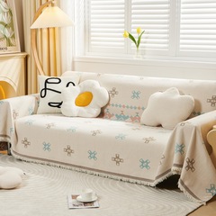 European-style sofa cushion cover full cover sofa seat cushion American four seasons universal modern minimalist Chenille sofa cover full cover