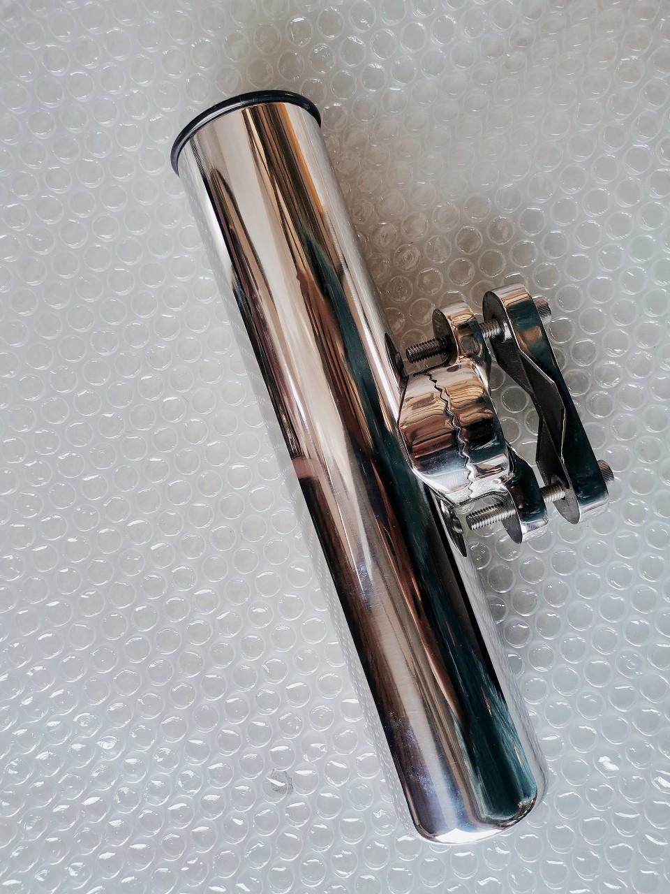 Stainless steel motorcycle fishing rod seat fishing boat fishing Luya bracket yacht ship fishing rod battery accessories barrel