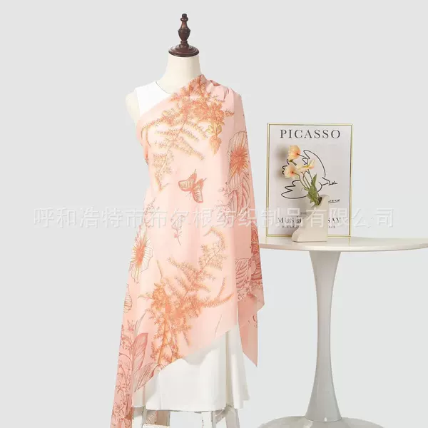 2026 Special Offer: Printed Long Scarf, Made with Pure Wool, Lightweight and Comfortable Fabric, Keeps You Warm