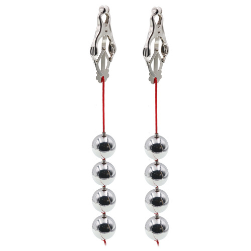 Fun and powerful nipple clamps, fun metal pendants, weight-bearing balls, festive stretchers, vaginal clamps, alternative games, adult products