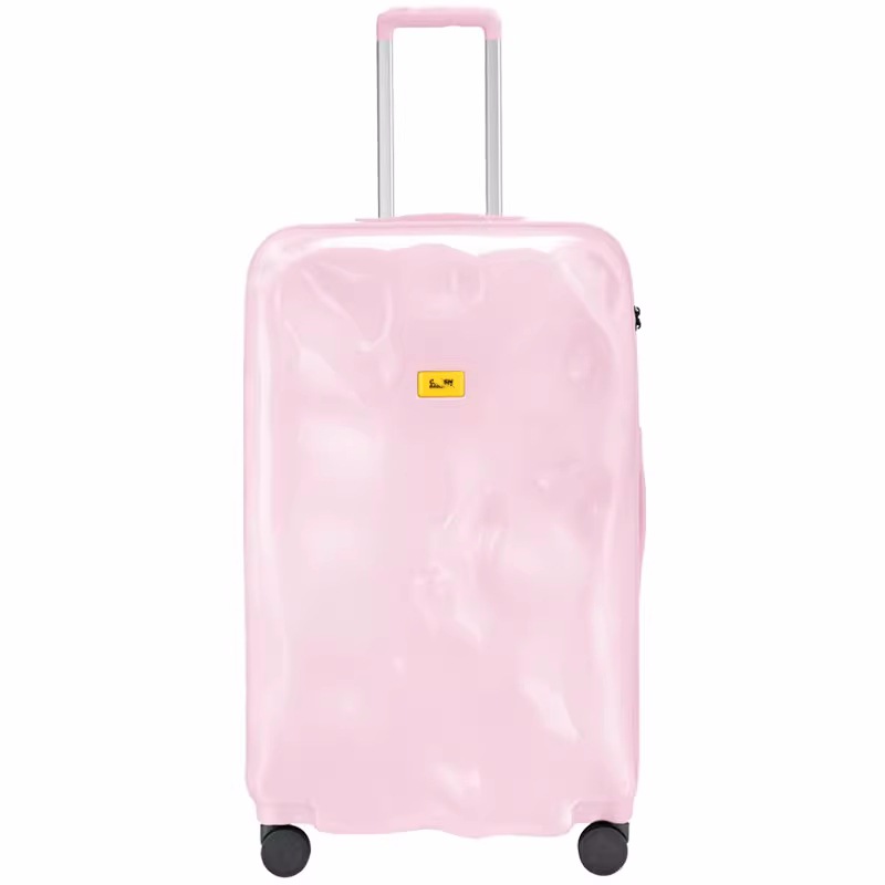 クラッシュ耐性のある箱、凹凸のある隕石痕のあるスーツケース、耐久性のあるジッパー付きPCローダースーツケース、スポーツトラベルスーツケース、機内持ち込みスーツケース