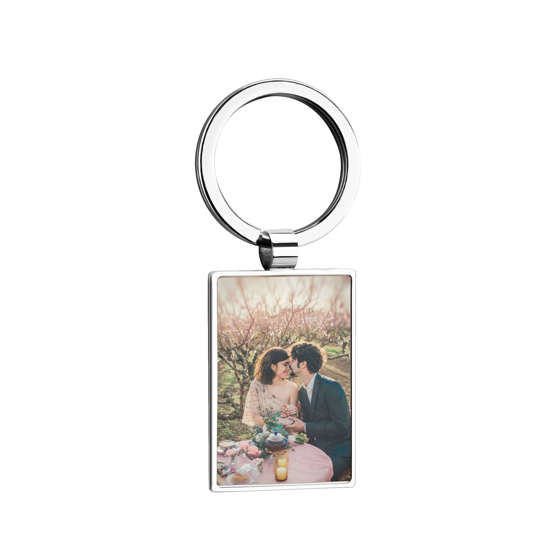 Calendar stainless steel, keychain, photo, creative accessory, commemorative pendant