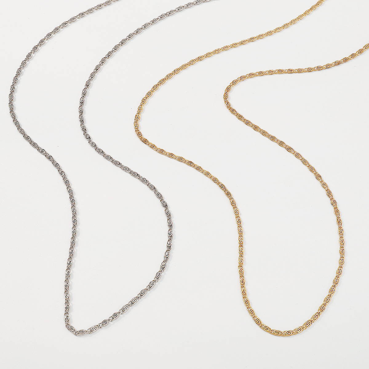 Simple Style Geometric Iron Plating Waist Chain