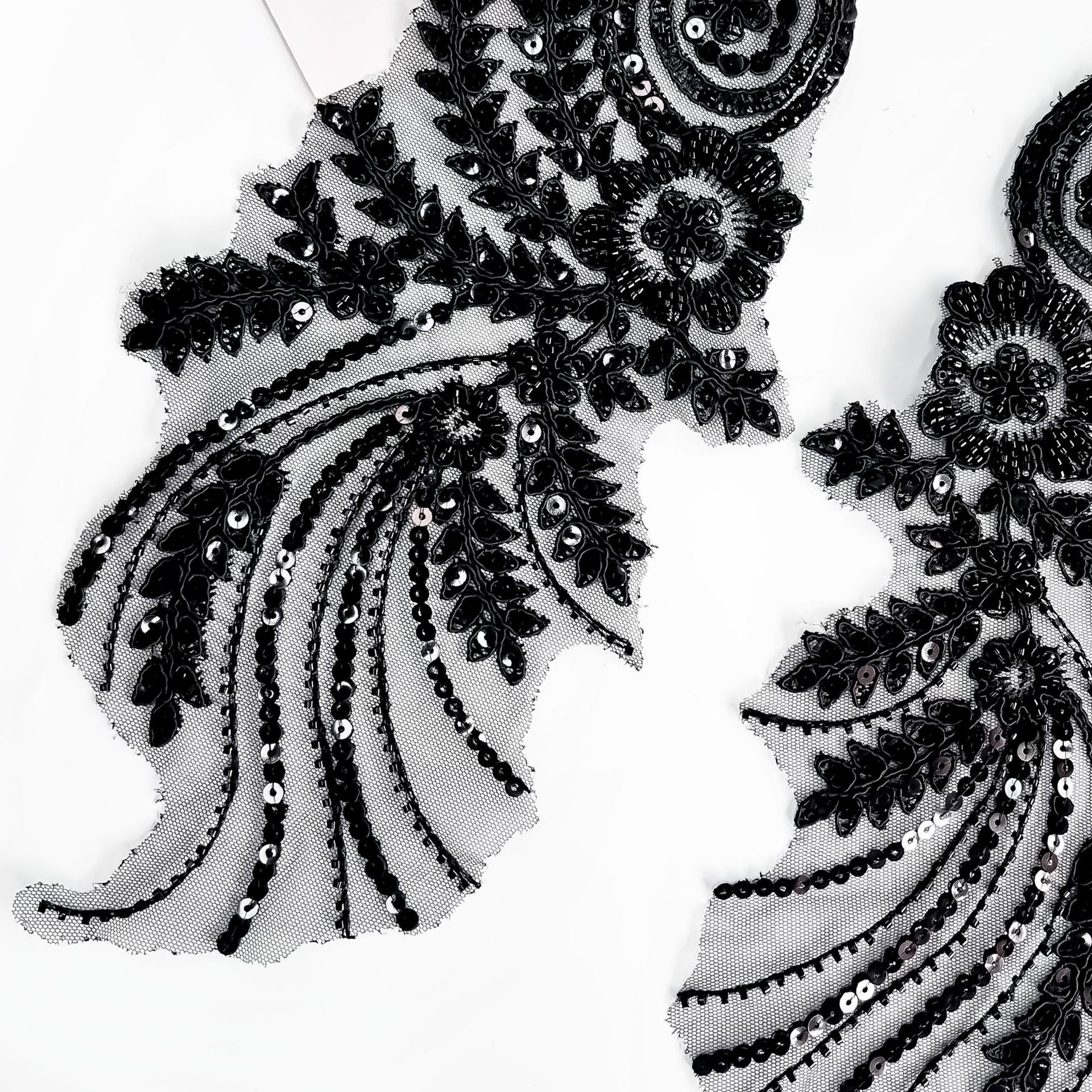 24g Weight Clothing Sticker Patches Classification 1 Pair Quantity Polyester Material Wings Pattern Elegant Style 1 Pair Elegant Wings Polyester Clothing Sticker Patches 11