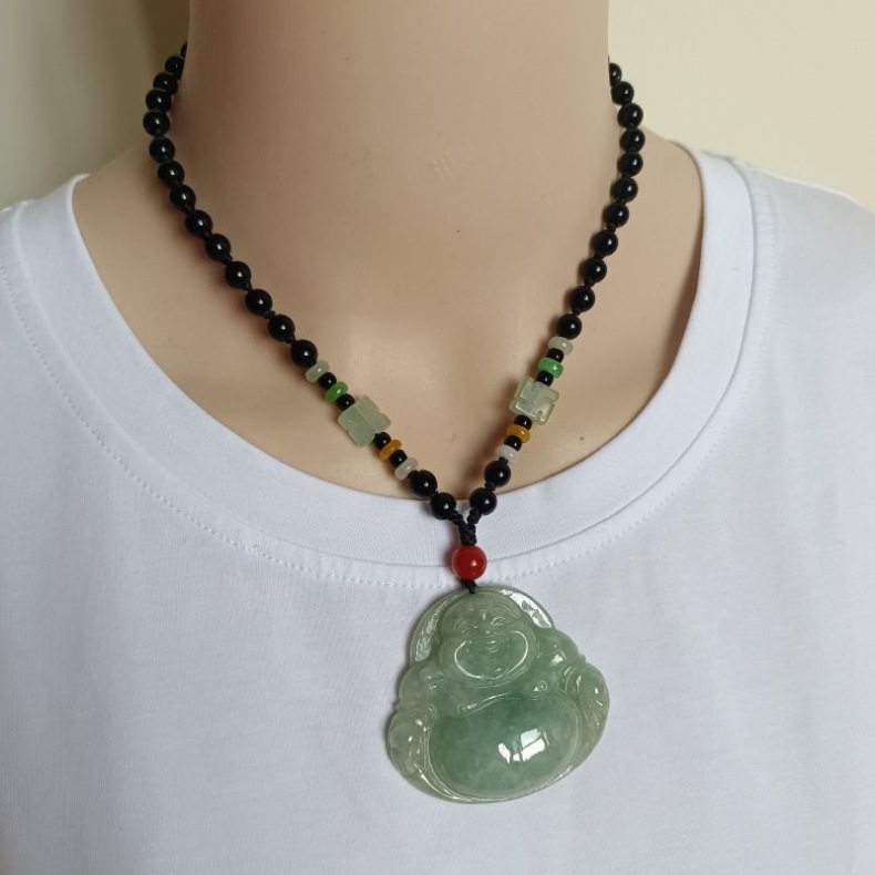Mặt dây chuyền ngọc bích Phật Di Lặc tự nhiên Myanmar A chính hãng có chứng chỉ — Chứng chỉ Đại Phật số 2731. 44.8X50.8x10mm, 2726 số 46.8X50.3X12.2mm, 2729 Đại Phật 47.2X53.7X12.1mm, Chứng chỉ Phật lớn số 2727 49X53X12.2mm chi tiết 20