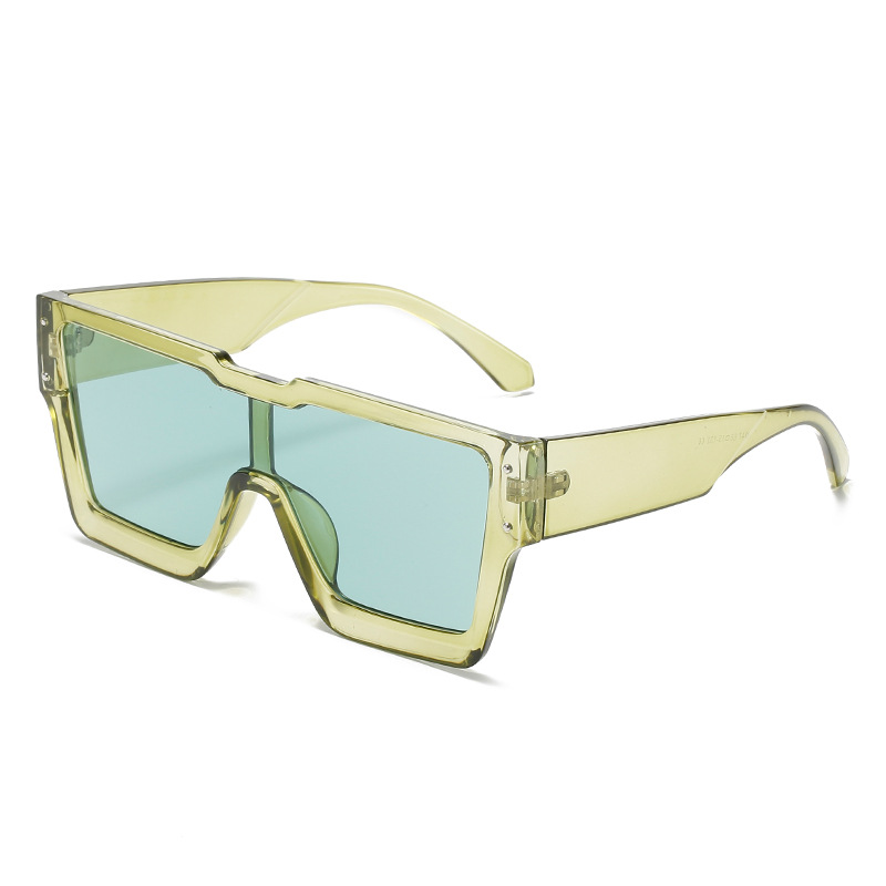 Nuevo burro casa de una sola pieza marco grande protección ocular gafas de sol macaron color transfronterizo Comercio exterior gafas de sol suministro directo de fábrica ins