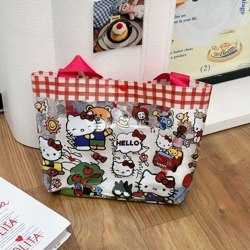 漫画 PVC ハンドバッグ旅行ポータブル大容量透明ショルダーバッグ入浴水泳防水ハンドバッグ|undefined