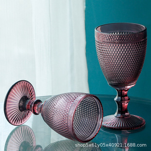 Factory direct pigment primary color bead point series thickened beer cocktail glass red wine glass goblet juice glass