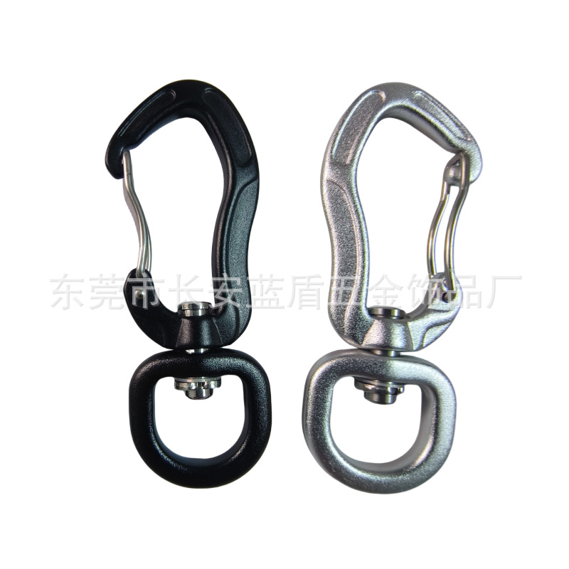 7075 Pet Outdoor Keychain with Rope Carabiner Aviation Aluminum Camping Style Dog Carabiner