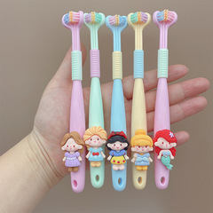 兒童牙刷三面3d立體軟毛牙刷3到6一12歲以上小孩清潔牙齒寶寶牙刷