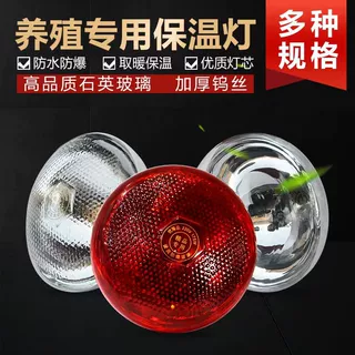 定制养殖保温灯泡仔猪小鸡育雏取暖灯防水畜牧兽用加热灯高效节能