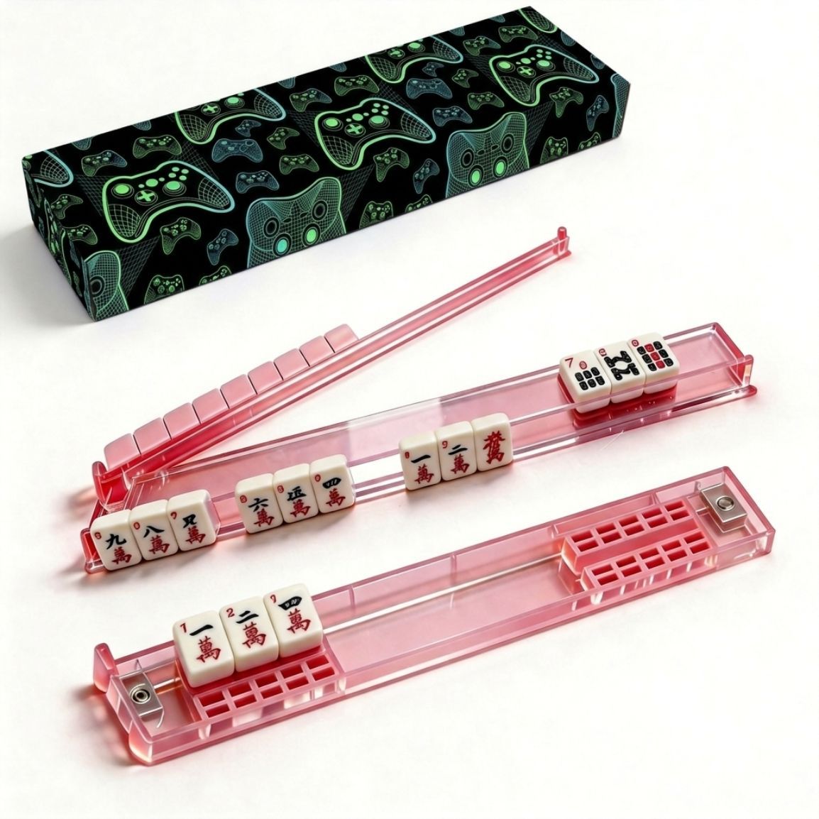 Anti-Slip Ruler Cyber Style Color Box Ruler Series Amazon Cross-Border Mahjong Accessories Anti-Slip Card Holder