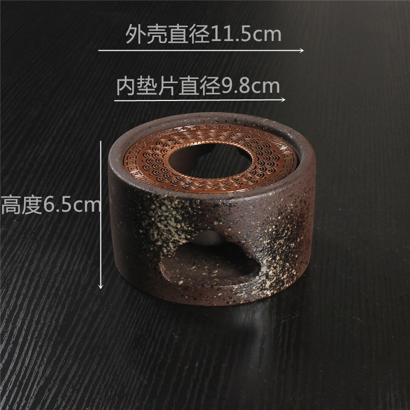 Vela de estilo japonés tetera calentador de té base tetera doméstica calefacción calentador de té Kung Fu ceremonia del té cero con calentador de té caliente