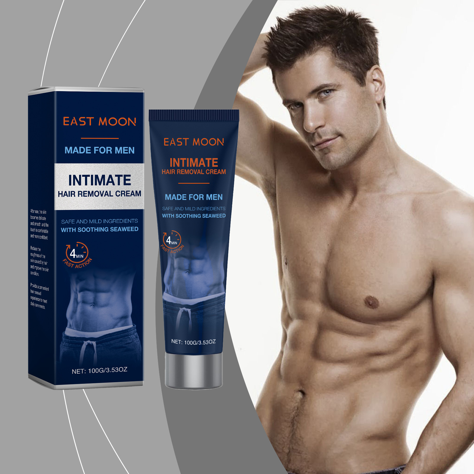 EAST MOON Hair removal care cream, whole body hair removal care without leaving black spots moisturizing and nourishing skin care cream