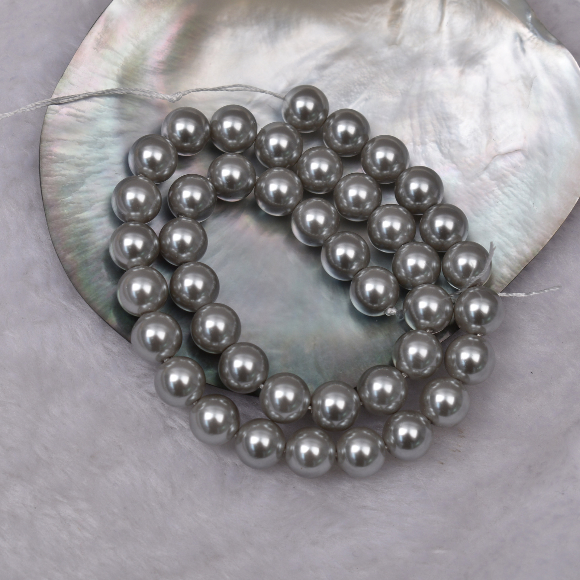 蝶貝模造真珠散珠DIYネックレス手作りジュエリーアクセサリー直穴カラフルパール原材料卸売ガラス