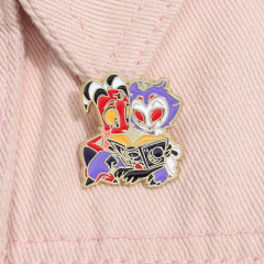 卡通動漫周邊合金烤漆徽章小飾品個性精美百搭山羊小動物絲巾扣針