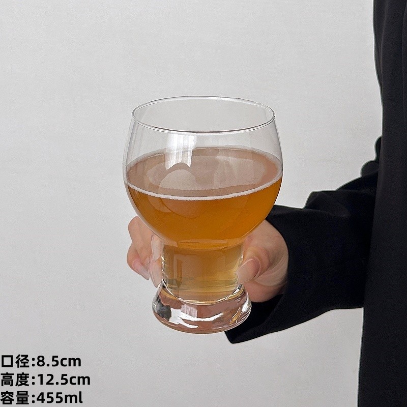 Tazas de cerveza artesanales de alta calidad, tazas de cerveza de vidrio, tazas de cerveza de gran tamaño, tazas de vino de gran capacidad, barras de pies altos.