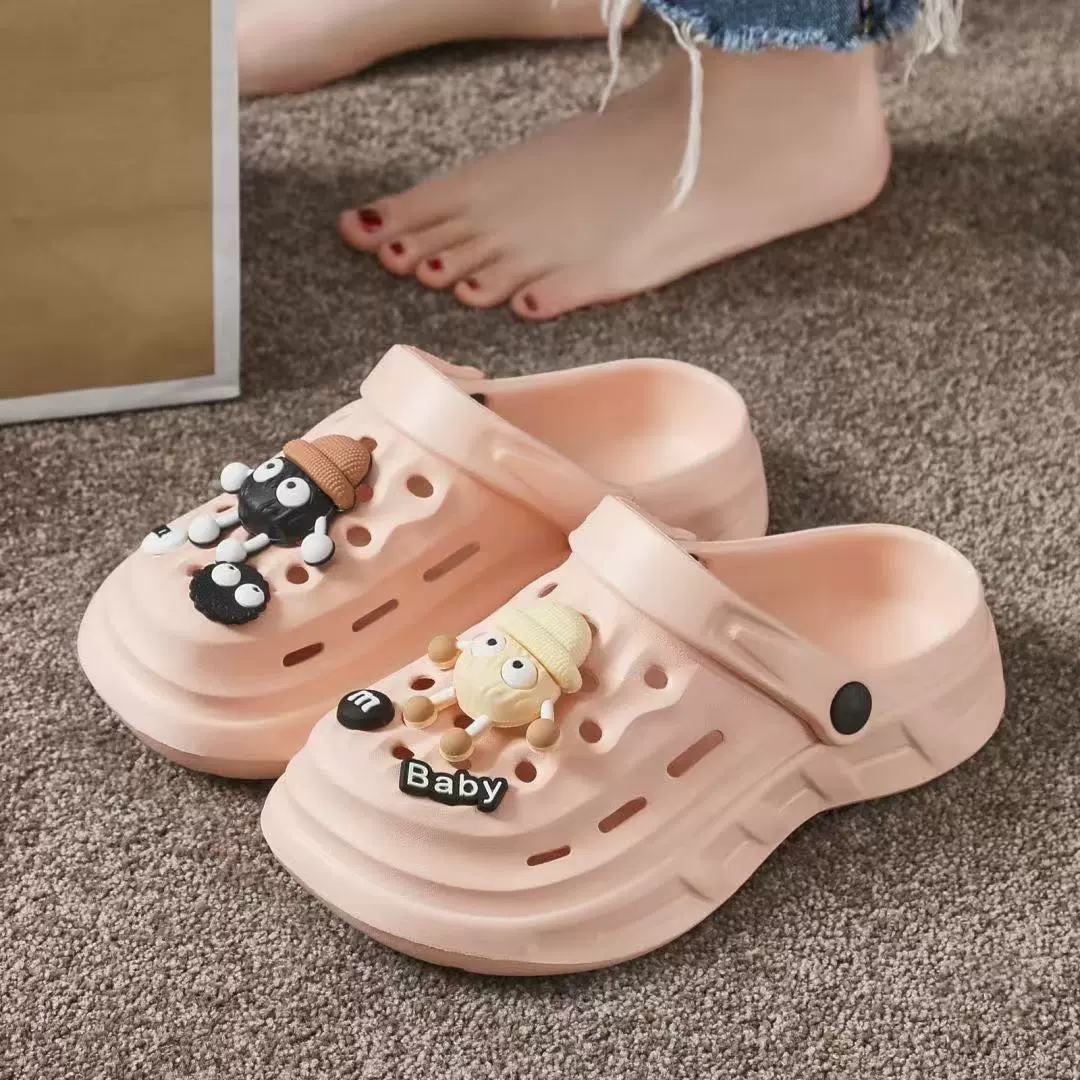 2025 новых женских сабо из ЭВА, летние парные тапочки на толстой подошве, домашняя модная верхняя одежда сабо