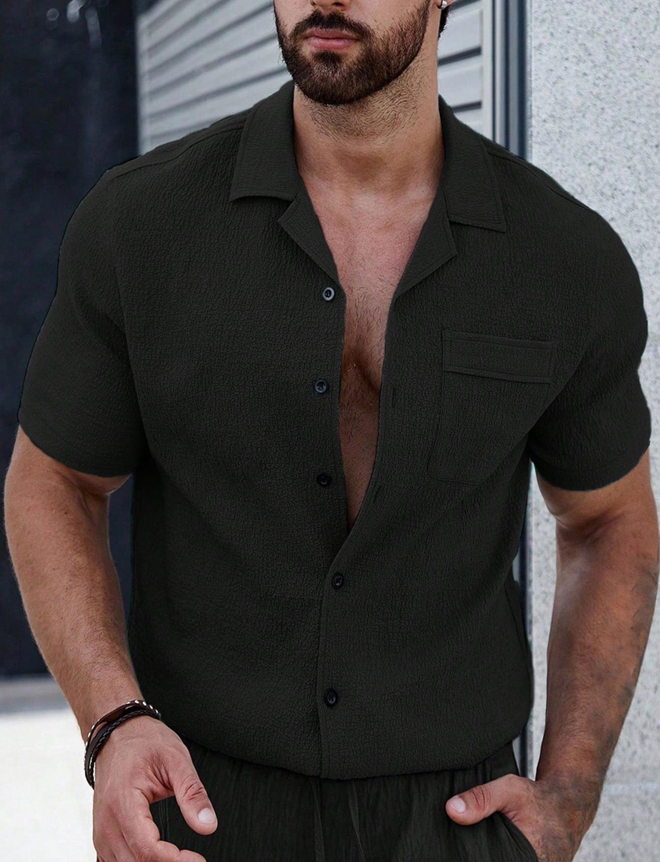 Transfronterizos Europa y América Amazon hombre verano nuevo transpirable no caliente camisa universal camiseta casual ligera y madura camiseta superior hombre