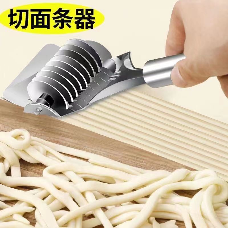 Manual Noodle Cutter Home Stainless Steel Roller Noodle Cutting Tool Noodle Slicer Noodle Making Tool