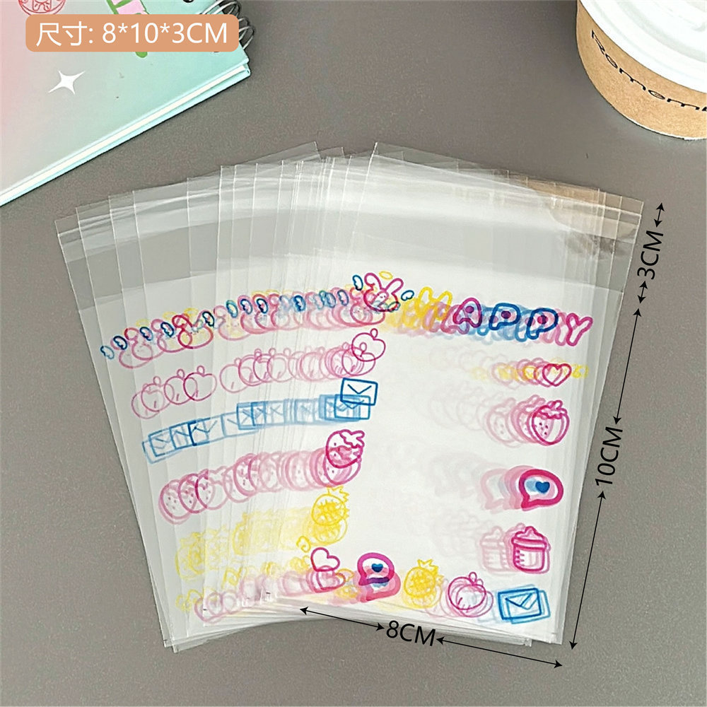 Lindo cachorro de dibujos animados transparente ziplock bolsa coreana simple pequeña tarjeta de almacenamiento cubierta protectora chica Goo tarjeta clasificación bolsa