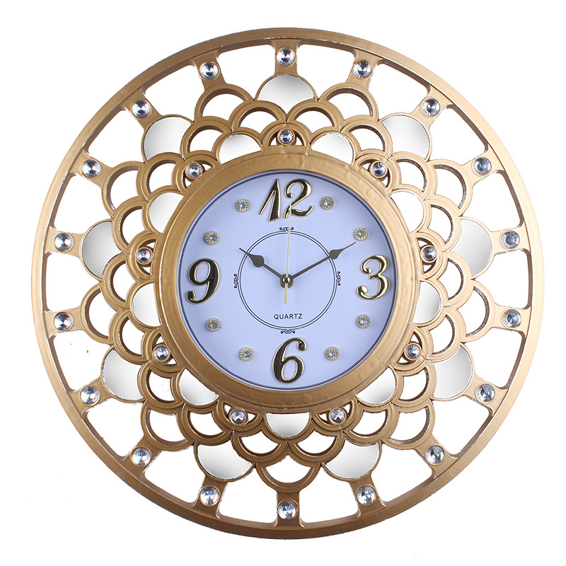 Reloj de pared decorativo retro para hogar, marco digital con diseño estereoscópico, reloj de cuarzo de escaneo preciso hueco