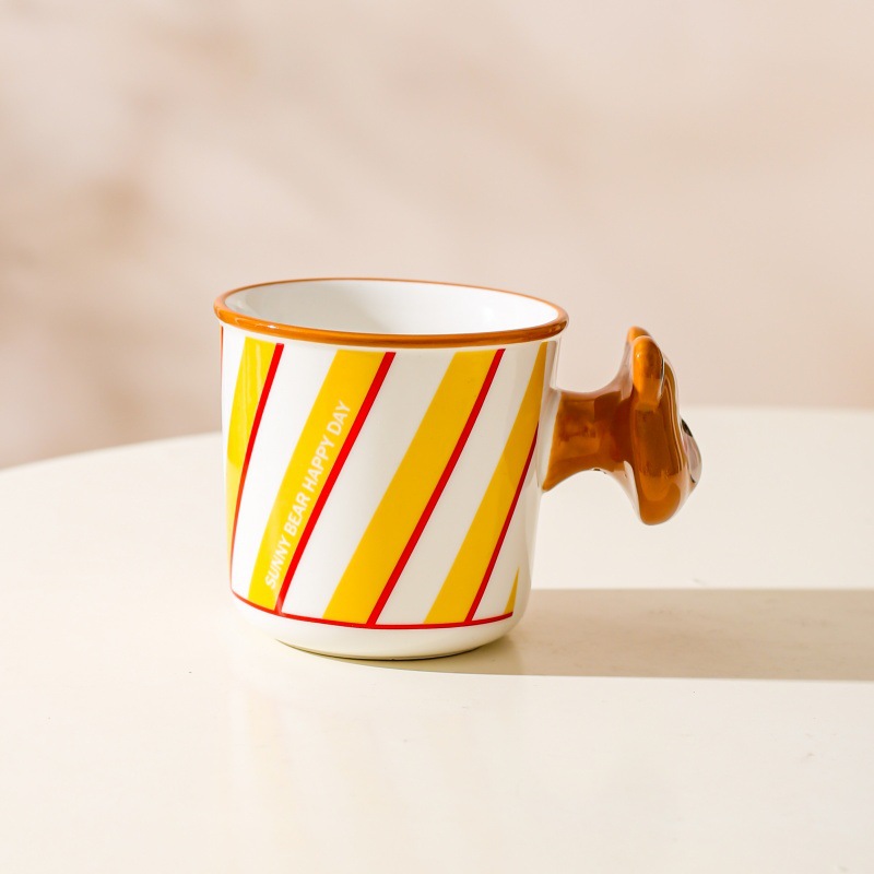 Personalidad creativa lindo taza de cerámica taza pareja taza de agua taza de café regalo de cumpleaños regalo de nicho