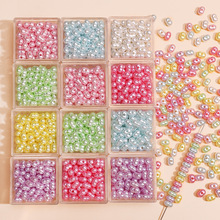 亚克力珠光花生珠串珠子项链半成品手串手工diy饰品配件配饰材料