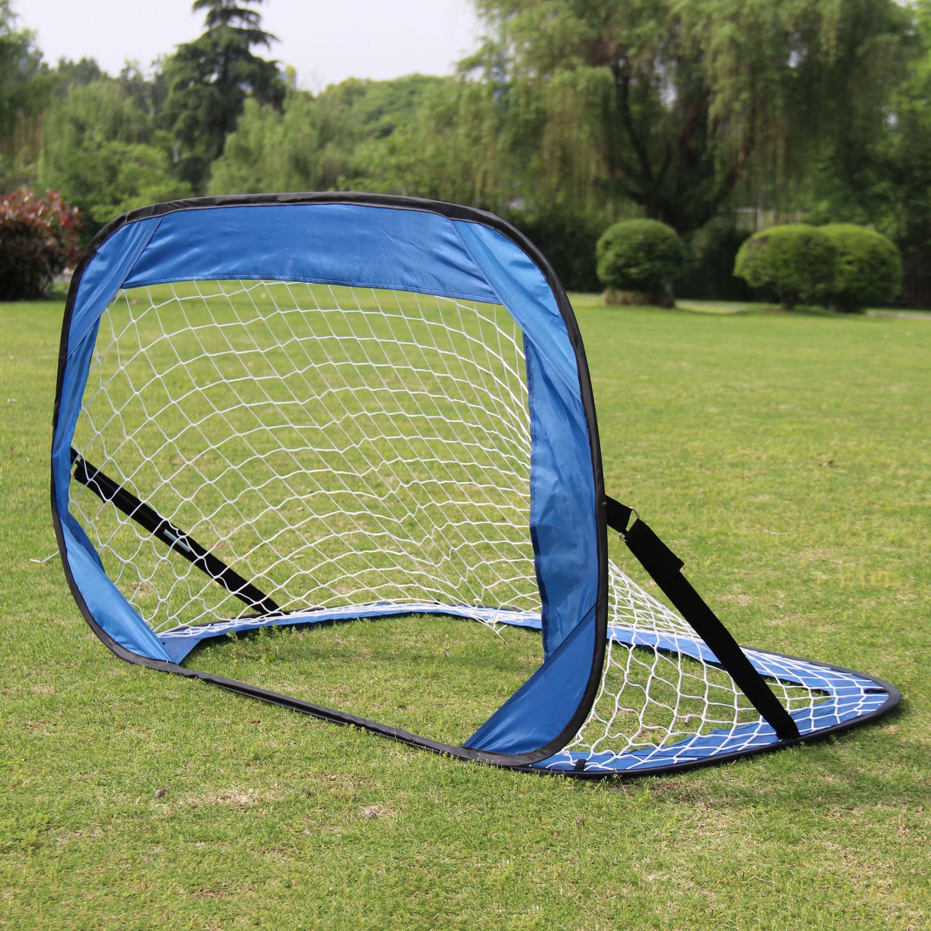 Transfronteriza en stock almacenamiento plegable portátil rápido abierto gran rejilla Puerta de fútbol juguetes deportivos para niños juegos entre padres e hijos