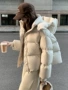 实体混批连帽面包棉服