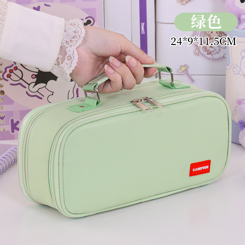 Retiro manual de gran capacidad de 9 Pisos - Matcha verde (bolsa de bolígrafo)