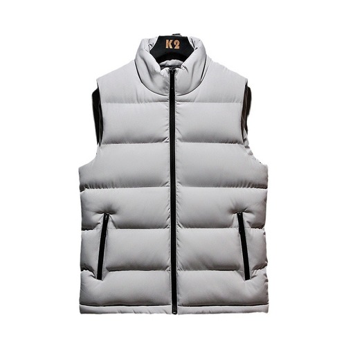 Casual Men's Vest New Autumn Stand Collar Solid Color Fashion Sports Slim Fit Sleeveless Youth Solid Color Korean Style Jacket