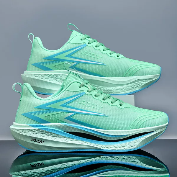 Xunmengzu Professional Carbon Plate Running Shoes for Students, Men's Running Shoes, Big Kids' Shock-Absorbing Youth Sports Shoes for Boys and Girls