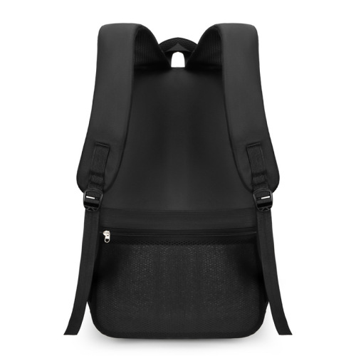 17-inch Large Capacity Student Backpack for Foreign Trade, Travel, Business Trip, Multi-functional Black Backpack for High School Students