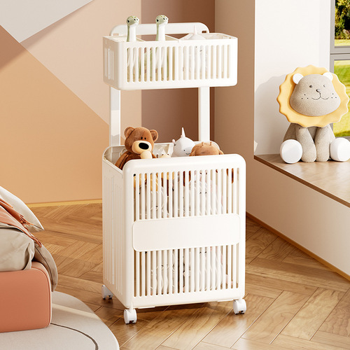 Foldable Laundry Basket for Home Use, Floor-Standing Clothing Organizer, Portable Multi-Tiered Dirty Clothes Bin for Bathroom and Laundry Room