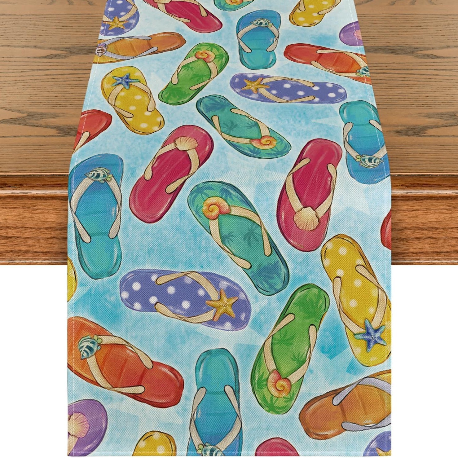 Primavera y verano venta en caliente bandejas de mesa transfronterizas frescas flores pastílicas imitación de tela de mesa de lino girasoles verde bandejas de mesa de hoja