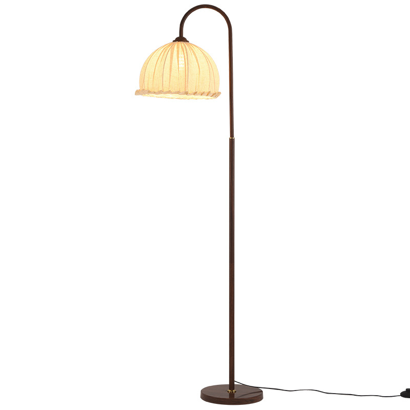 Lámpara de pie para sala de estar, lámpara de mesa de estilo francés vintage, ambiente retro de tela, sensación de alta gama, lámpara de mesa para dormitorio L138.