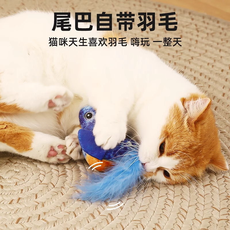 Juguetes para gatos, pájaros auto-hi, palillos para gatos, madera de menta, palillos para gatos, artículos para gatos resistentes al desgaste, consumo de energía física