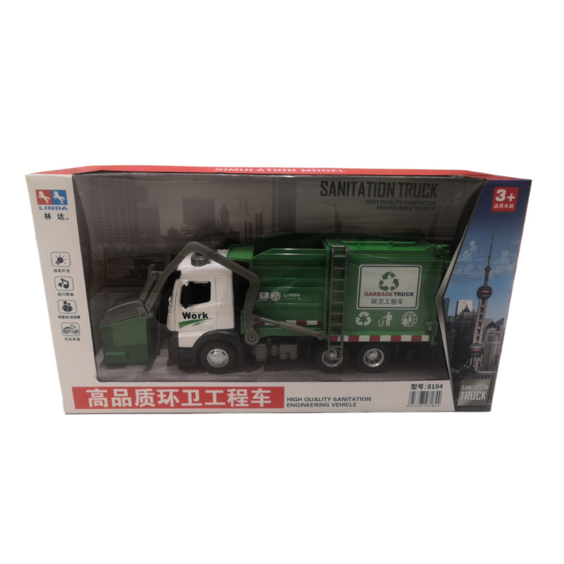 Linda historia contando la inercia del coche de juguete de los niños ingeniería de la música coche de bomberos policía coche mezclador camión vehículo todoterreno al por mayor