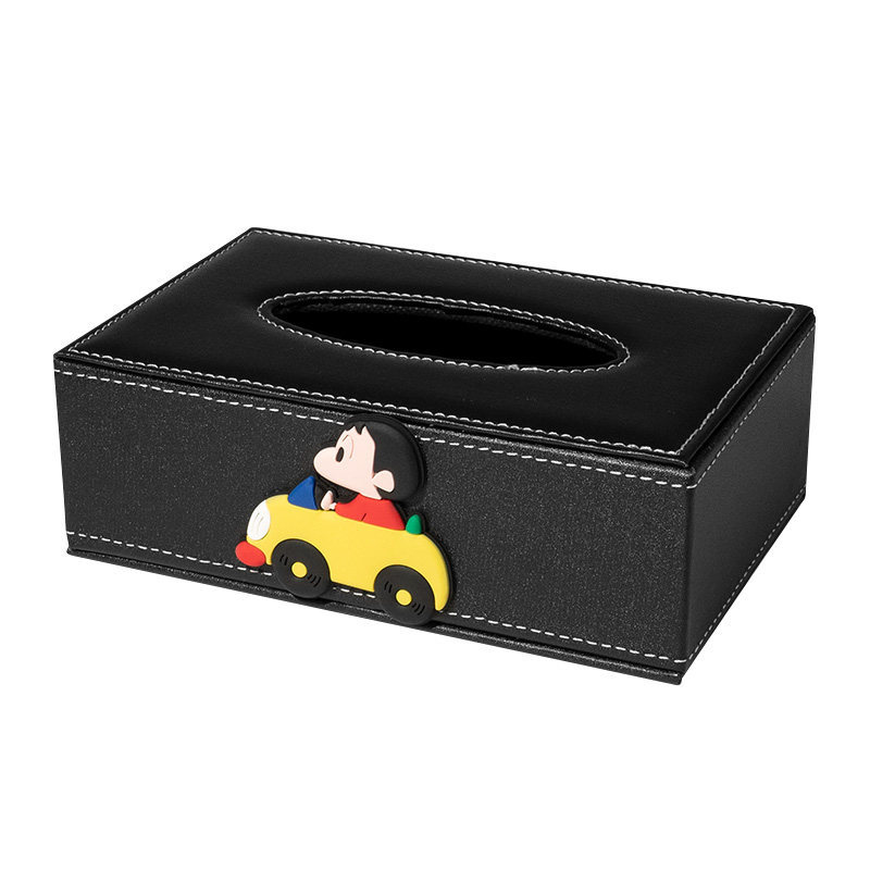 Car tissue box/set — Other Car Tissue Box - shin-chan-driving-with-non-slip-mat-suitable-for-about-300-tissues