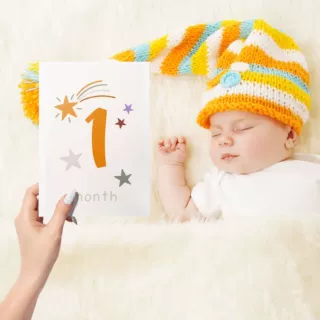 月份贴纸卡片跨境亚马逊外贸新生婴儿童里程碑毯拍照月份毯孕妇
