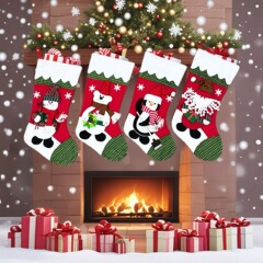 国境を越えた新しいクリスマス靴下クリスマス大プレゼント袋人形靴下クリスマス装飾用品クリスマスツリーストラップ