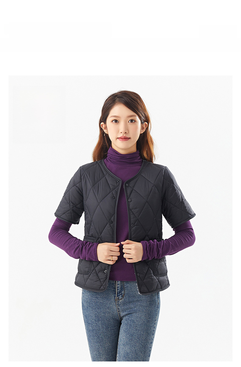 Varm vinterjacka för damer med fleecefoder för äldre kvinnor_voghion.com